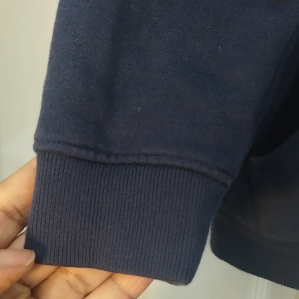 Youth Lands' End Full Zip Blue Sherpa-Lined Hoodie